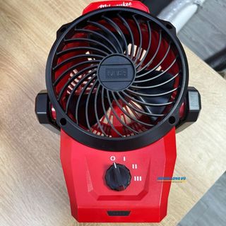 Quạt pin M12 AF Milwaukee có 3 cấp độ gió, hoạt động tới 16h, đầu quạt xoay 360 độ - Chính Hãng