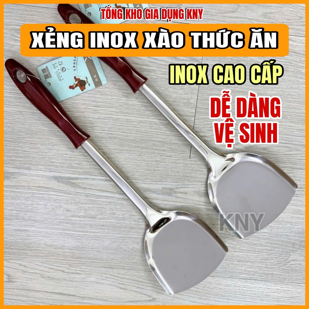 Xẻng Inox Cao Cấp xào thức ăn inox 304 - xẻng inox xào thức ăn tiện lợi ...