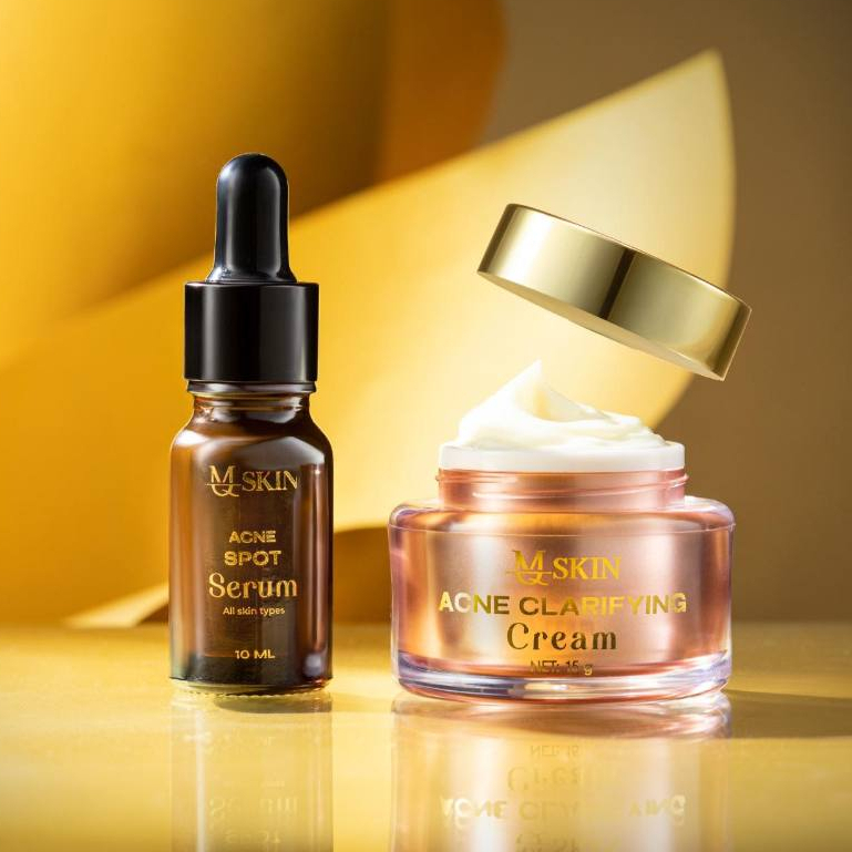 Ảnh Combo Giảm Mụn Mờ Thâm MQ SKIN Cốt Sâm Vàng Dưỡng Da Toàn Diện- Combo Kem Mụn Và Serum Mụn 3