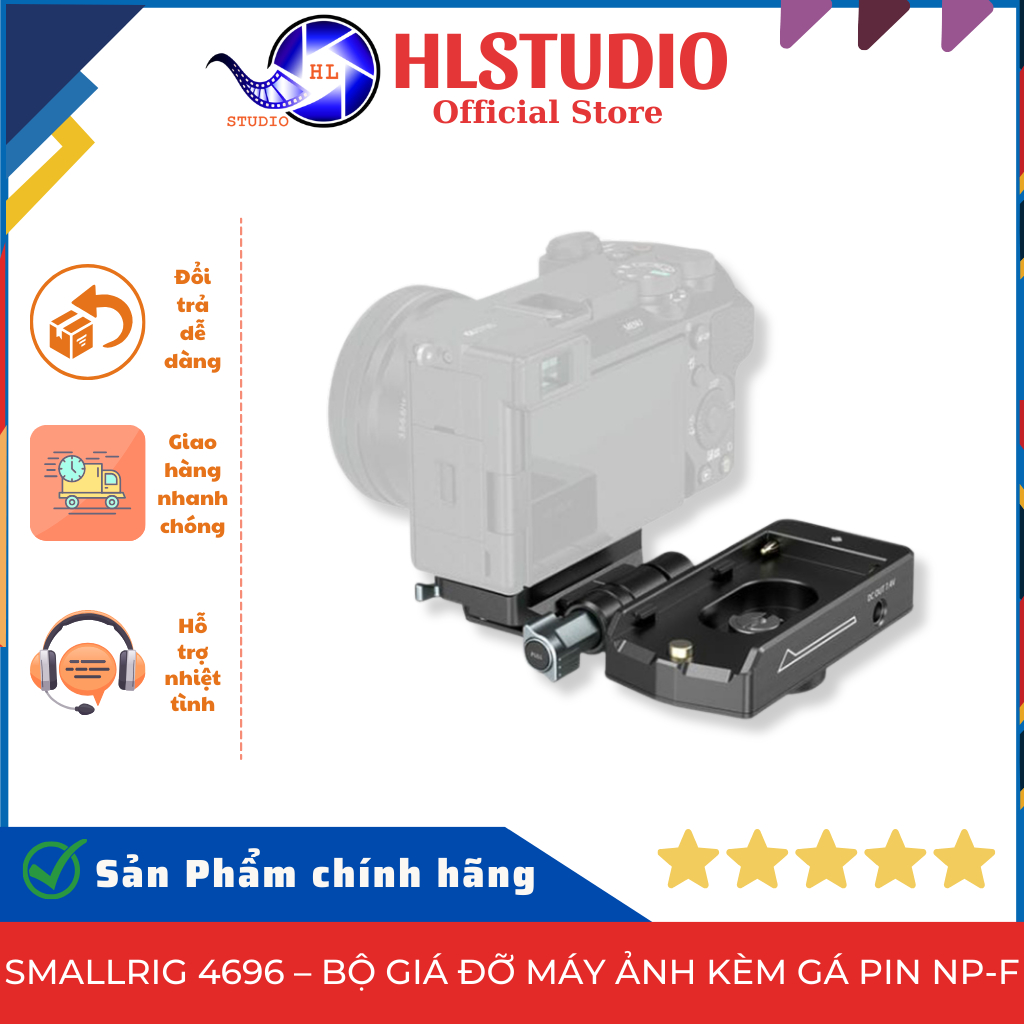 SmallRig 4696 – Bộ Giá Đỡ Máy Ảnh Kèm Gá Pin NP-F, Thiết Kế Nhỏ Gọn Cho ...