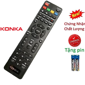 tay điều khiển remote từ xa tivi Konka hàng chính hãng-kèm pin-tay đầu bấm tivi Konka