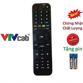 tay điều khiển remote từ xa đầu thu VTVcab HD kaon hàng tốt-kèm pin