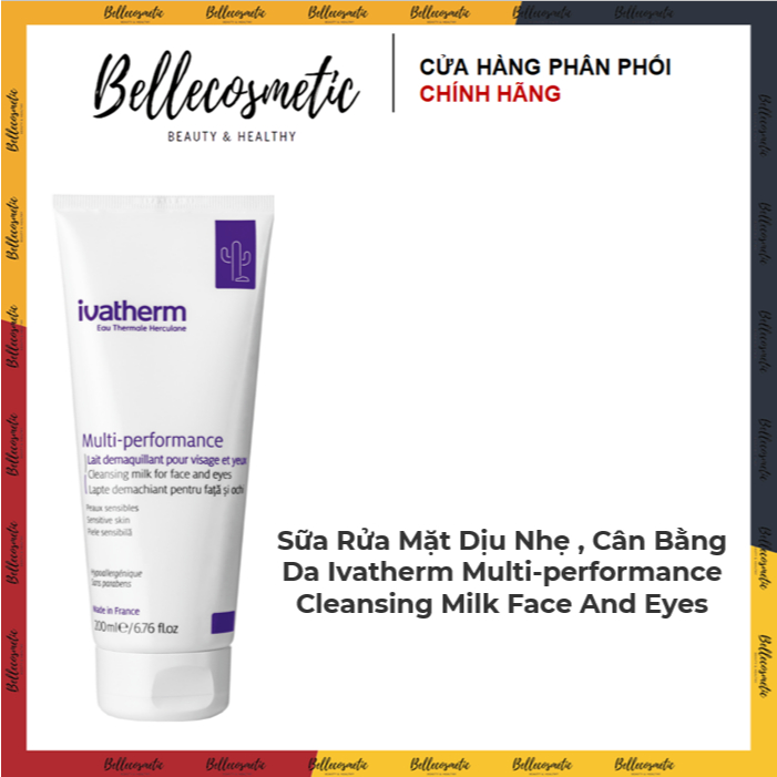 [Tem cty] Sữa Rửa Mặt Dịu Nhẹ Ivatherm Multi-Performance Cleansing milk ...