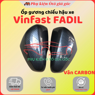 Ốp gương chiếu hậu xe Vinfast Fadil 2019-2025 Vân CARBON cao cấp