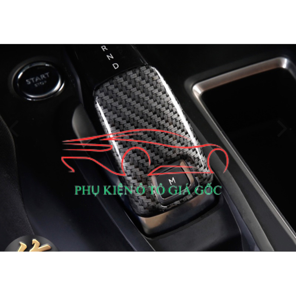 Ốp cần số Peugeot các bản lắp chung 3008 5008 vân CARBON kín cao cấp