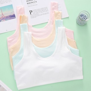 Hàng 2 lớp - Áo lá bé gái - Áo lót bra cho bé gái mới lớn, cotton co giãn 4 chiều King Shop B-508