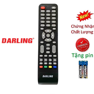 tay điều khiển remote từ xa TiVi darling 3D loại to-kèm pin-tay đầu bấm tivi darling 3D loại to