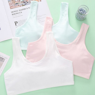 Hàng 2 lớp - Áo lá bé gái - Áo lót bra cho bé gái mới lớn, cotton co giãn 4 chiều King Shop B-508