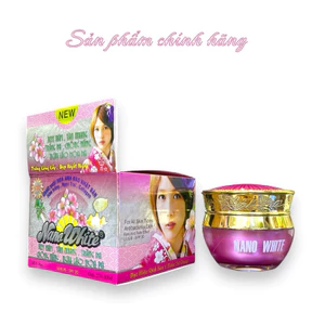Kem NANO WHITE Mụn Thâm Trắng Giảm Nhờn Làm Mịn Da 25gram Chính Hãng