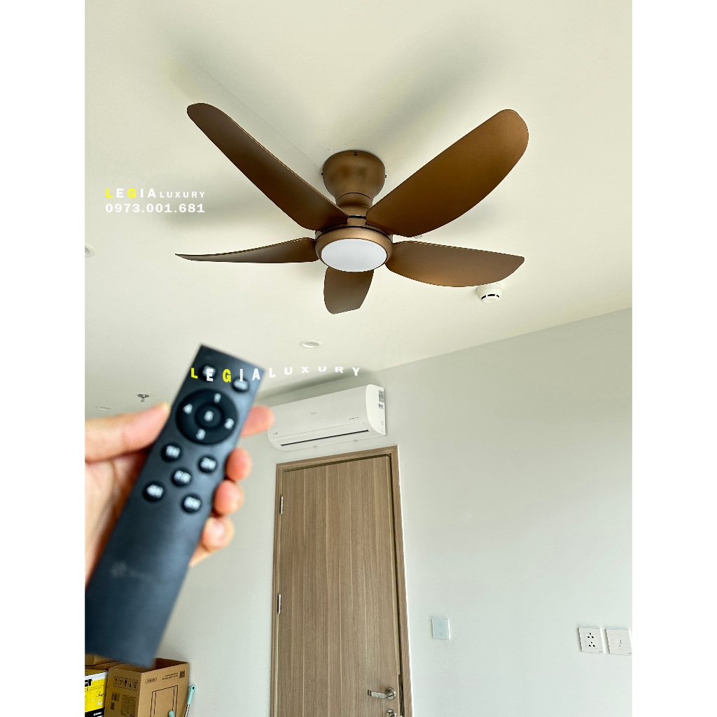 Ảnh Quạt Trần Mini chung cư Cao Cấp ERF968 phù hợp phòng diện tích 7m2 đến 15m2 3