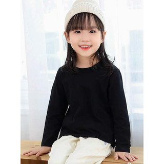 Áo thun dài tay cotton co giãn 4 chiều bé trai bé gái Batala Kids, áo phông TRƠN DÀI TAY thu đông 2024