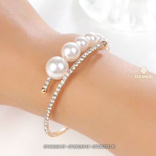 Dây chuyền bông tai vòng tay Eleanor Accessories bộ trang sức đính đá phụ kiện trang sức 8268