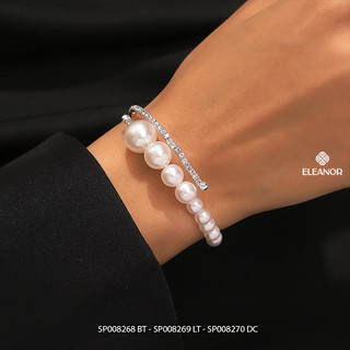 Dây chuyền bông tai vòng tay Eleanor Accessories bộ trang sức đính đá phụ kiện trang sức 8268
