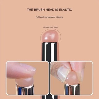 Cọ Son Cọ Tán Son Trang Điểm Môi Đầu Tròn Bằng Silicon Thạch Dẻo Mềm Tiện Dụng