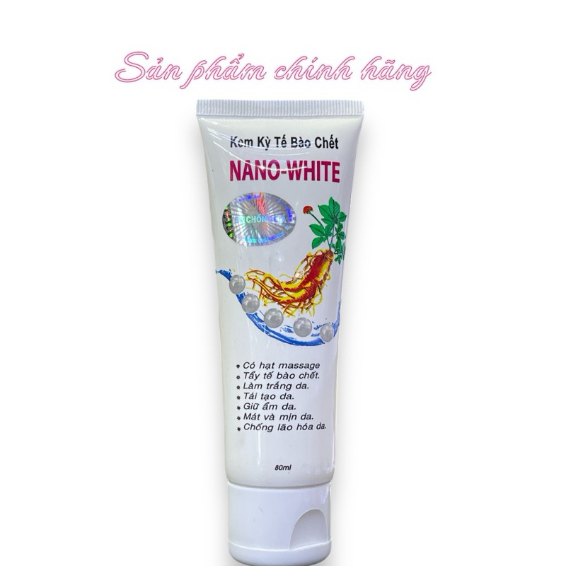 NANO WHITE Kem Kỳ Tế Bào Chết 80ml Chính Hãng