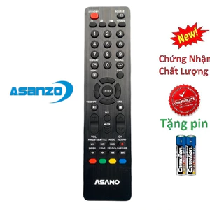 tay điều khiển remote từ xa tivi asano smart hàng tốt-kèm pin-tay đầu bấm tivi asano smart hàng tốt