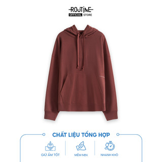 Áo Hoodie Unisex Tay Dài Có Túi Mũ In Hình Form Loose - Routine 10F24HODU001