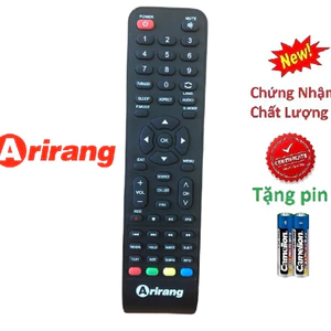 tay điều Khiển remote từ xa tivi Arirang Chính hãng-kèm pin-tay đầu bấm tivi Ariang chính hãng