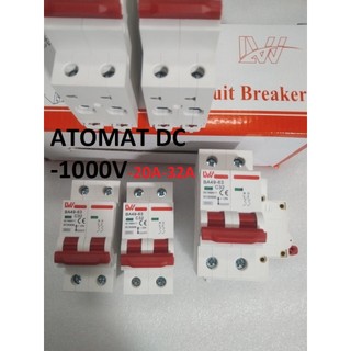 ÁT DC 1000V CB 1 chiều DC 1000V 16A 20A 32A  63A LW / SUNLIGHT / SOLARTEC bộ ngắt mạch 1 chiều