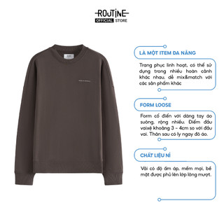 Áo Sweatshirt In Hình Unisex Form Loose - Routine 10F24SWEU001