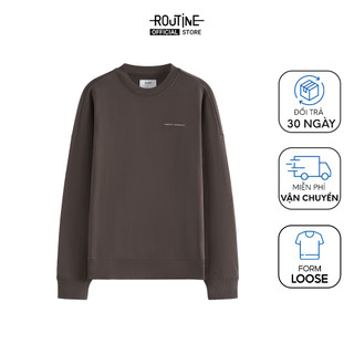 Áo Sweatshirt In Hình Unisex Form Loose - Routine 10F24SWEU001