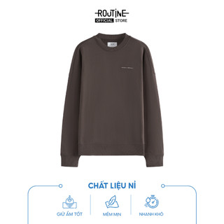 Áo Sweatshirt In Hình Unisex Form Loose - Routine 10F24SWEU001