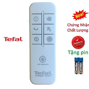 tay điều Khiển remote từ xa Quạt Tefal trắng-kèm pin-tay đầu bấm quạt Tefal trắng