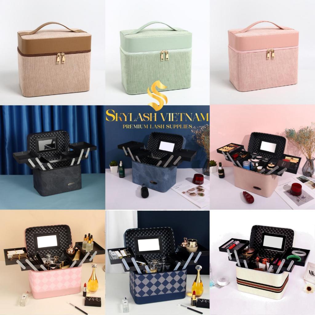 Cốp đa năng đựng đồ trang điểm, nối mi, nail, phun săm đủ màu storage
