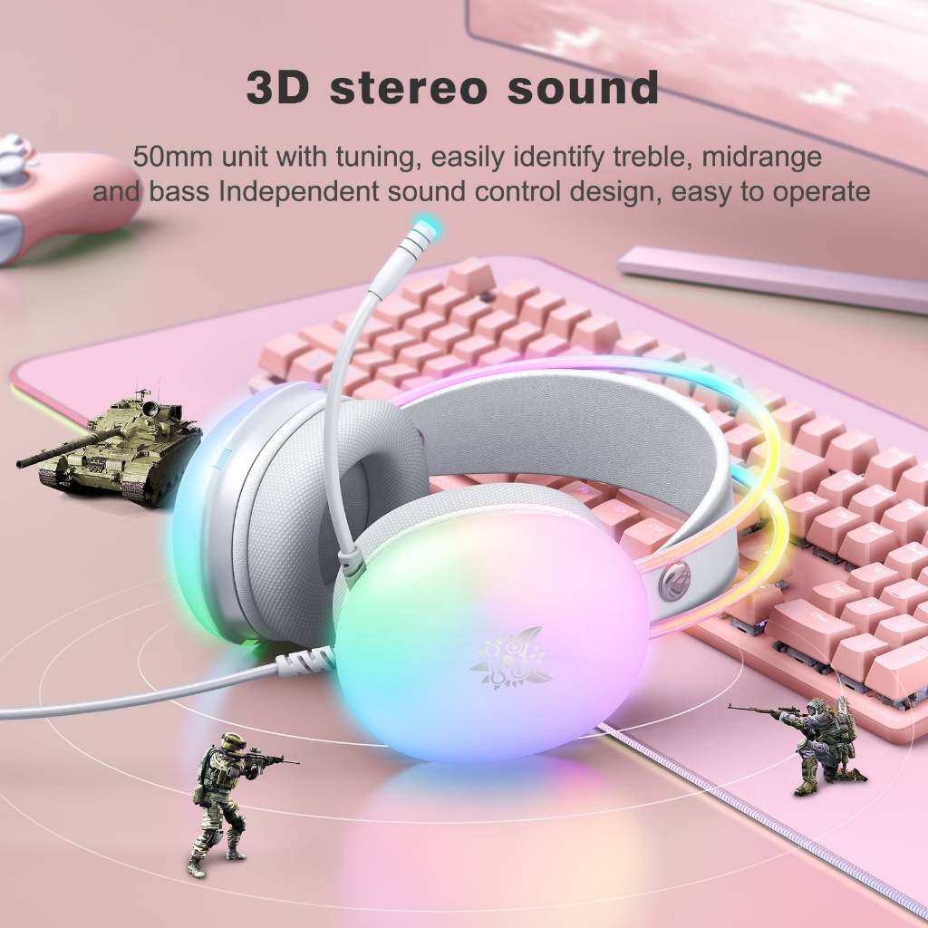Tai Nghe Gaming ONIKUMA X25 Có Dây,  Âm Thanh Nổi 3D,  Micrô Chống Ồn Đa Hướng