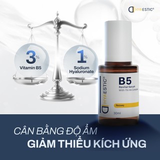 Tinh Chất Chống Oxy Hóa, Cấp Ẩm Và Phục Hồi Da Tức Thì Hyaestic B5 Revital Serum with 1% HA Complex 30ml