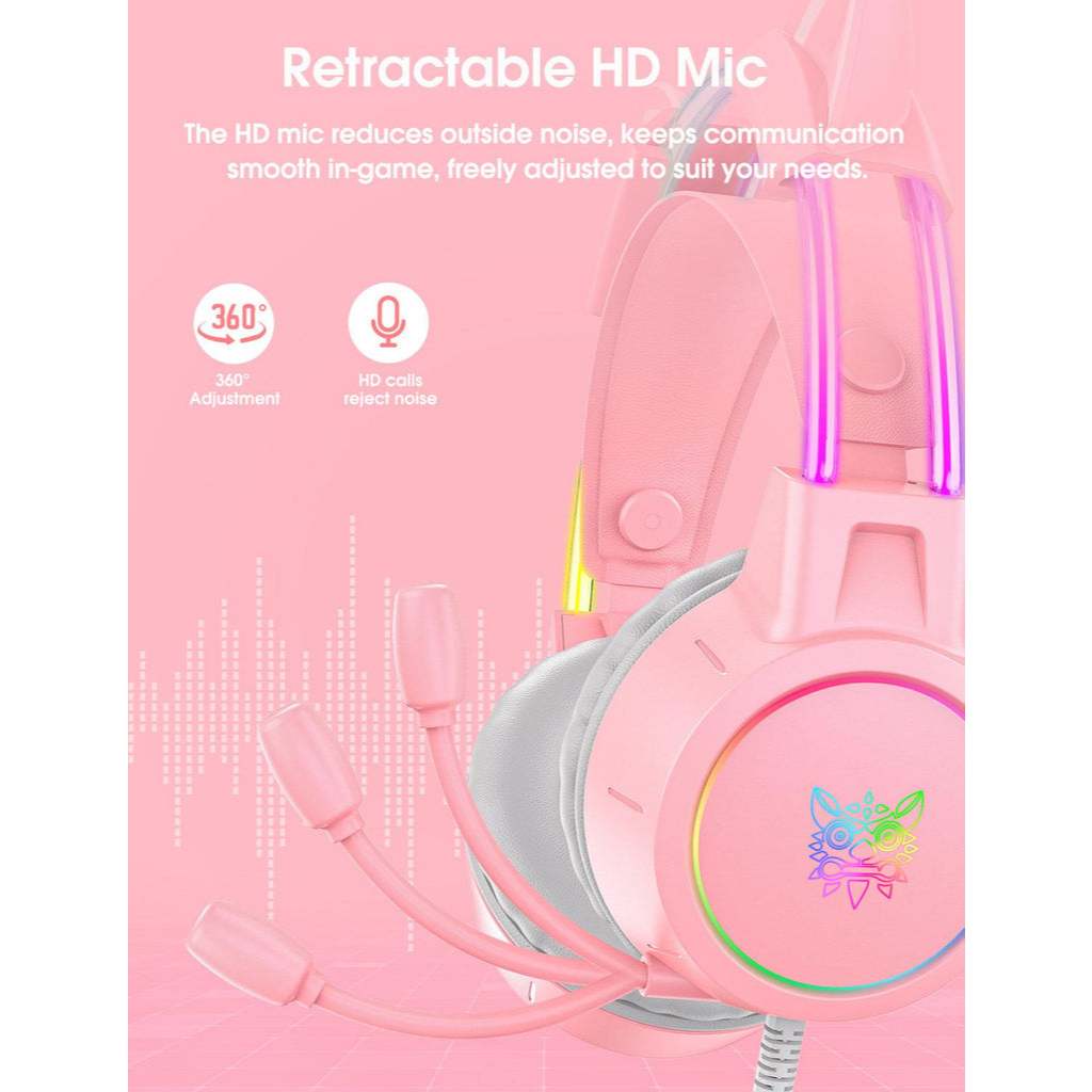 Tai nghe Gaming ONIKUMA X15 Pro Có Dây, Âm Thanh Vòm Nổi