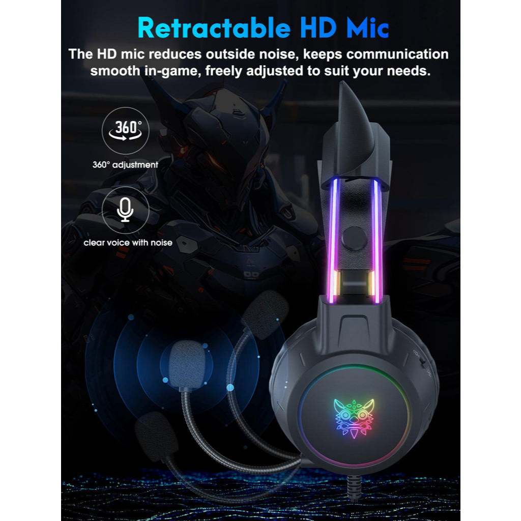 Tai nghe Gaming ONIKUMA X15 Pro Có Dây, Âm Thanh Vòm Nổi