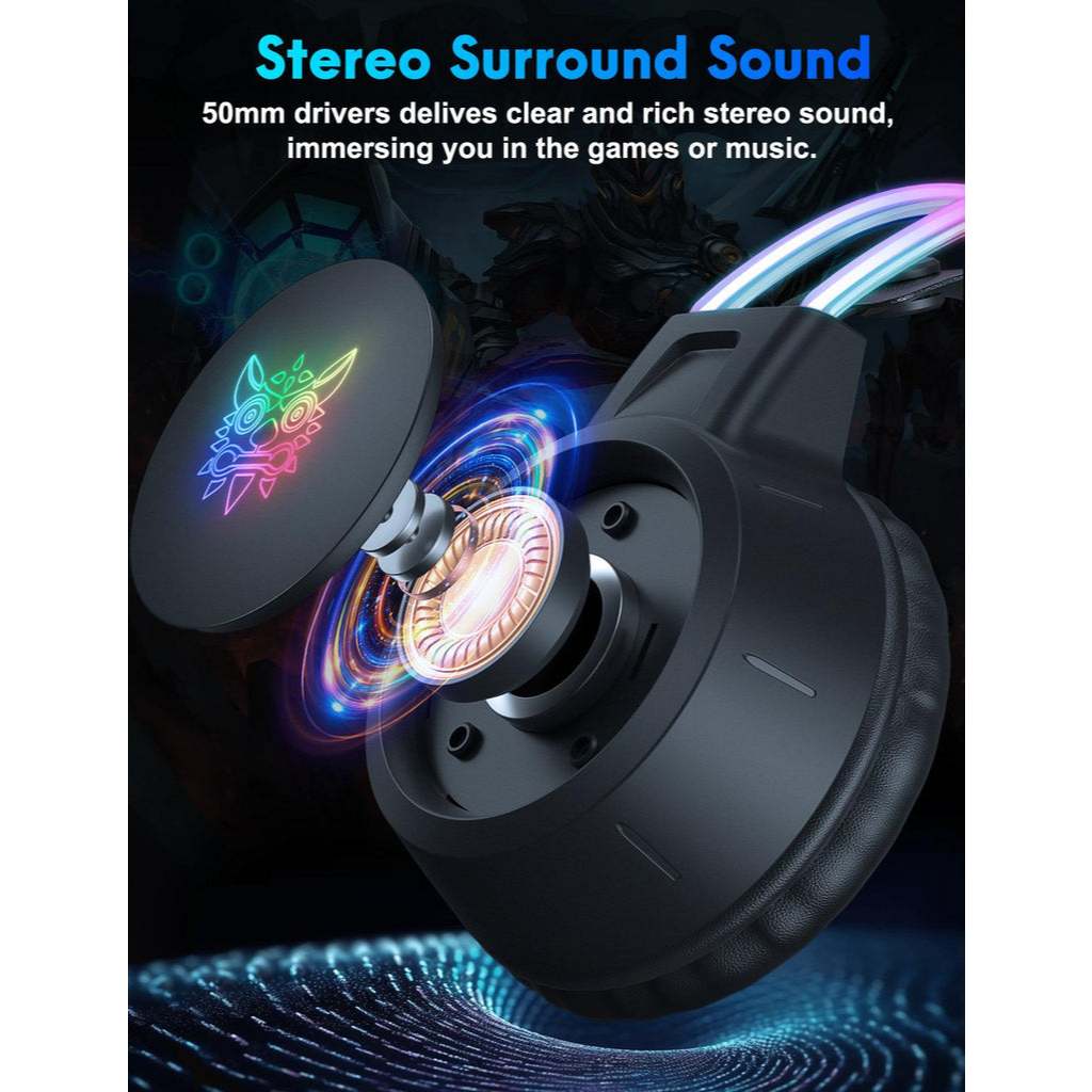 Tai nghe Gaming ONIKUMA X15 Pro Có Dây, Âm Thanh Vòm Nổi