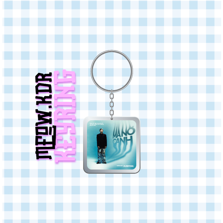 Móc khoá nhựa/Keyring ca sĩ HURRYKNG (Đọc mô tả để biết thêm thông tin)