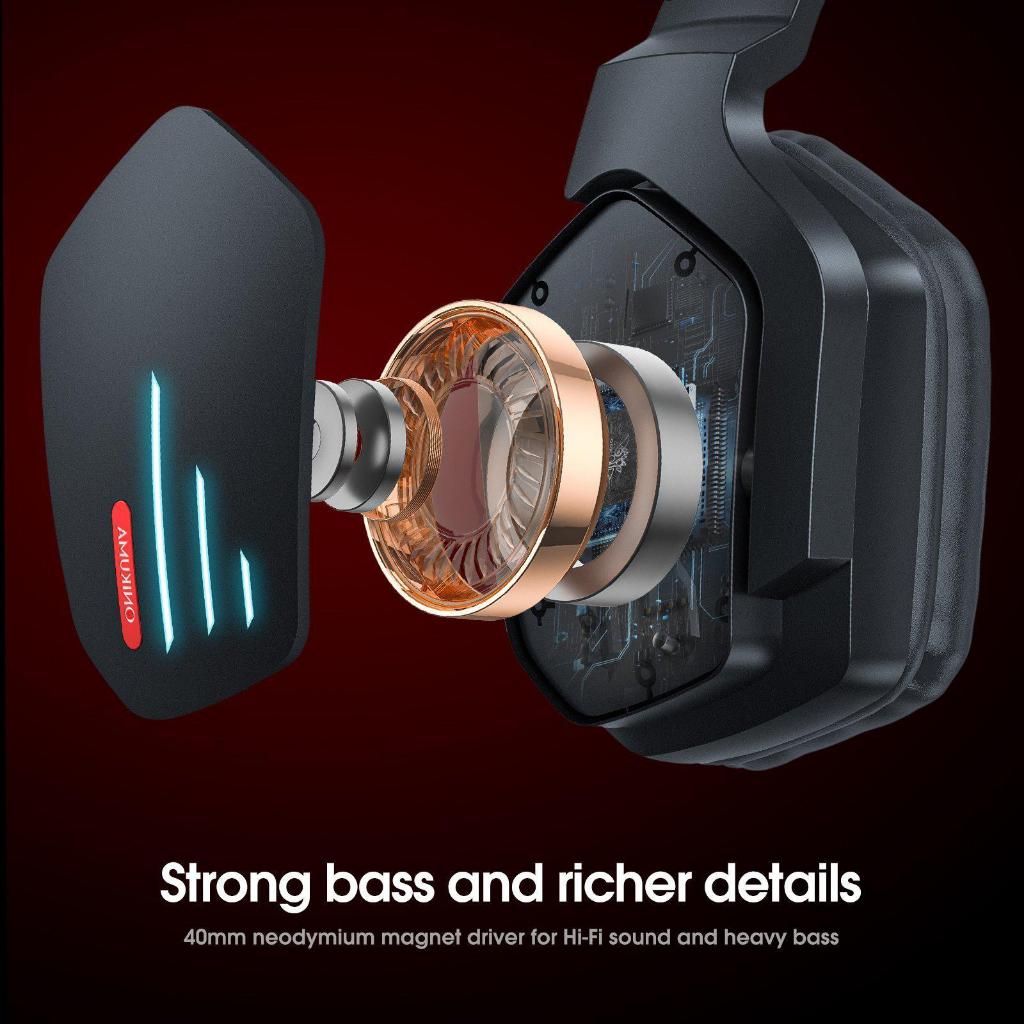 Tai Nghe Gaming ONIKUMA B60 Bluetooth, Micro HD, Âm Thanh Vòm Nổi
