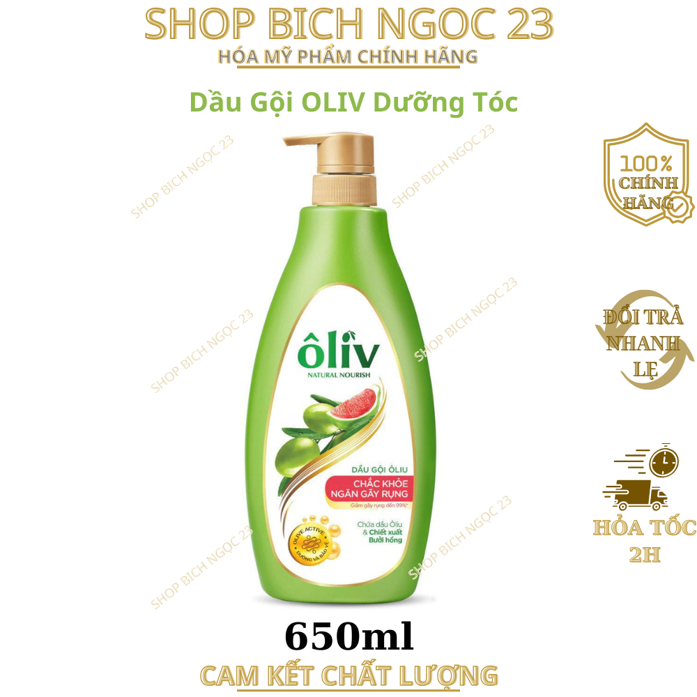 Dầu Gội OLIV Dưỡng Tóc 650ml