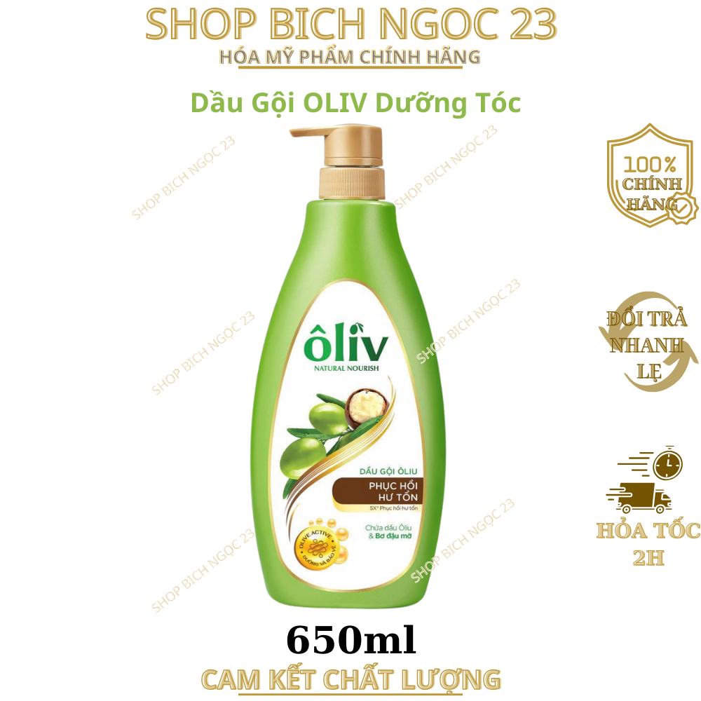 Dầu Gội OLIV Dưỡng Tóc 650ml