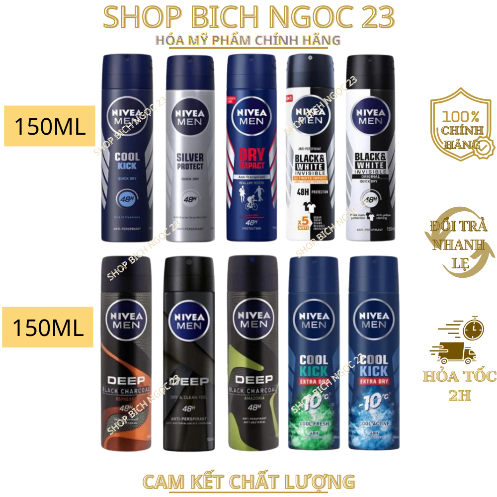 Xịt Ngăn Mùi NIVEA MEN 150ml