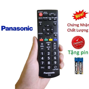 tay điều khiển remote từ xa tivi panasonic ngắn hàng zin-kèm pin-tay đầu bấm tivi panasonic ngắn