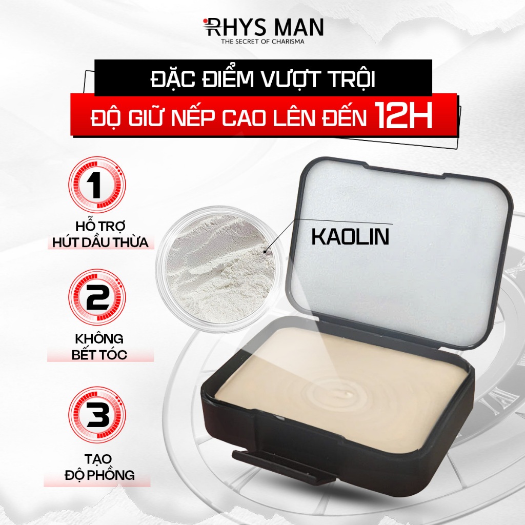 Ảnh Sáp vuốt tóc Rhys Man, sáp dưỡng Pomade tạo kiểu RHYS STYLE giữ nếp suốt 12h 1