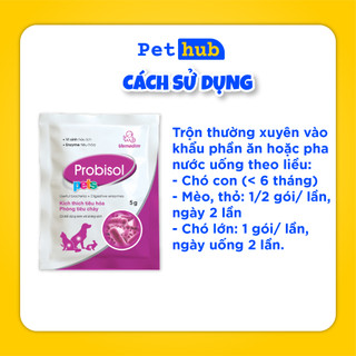 [CHÍNH HÃNG] Men Tiêu Hóa Probisol Gói 5GRAM Cho Chó Mèo Hỗ Trợ Tiêu Hóa Đường Ruột Chó, Mèo, Thỏ, Hamster