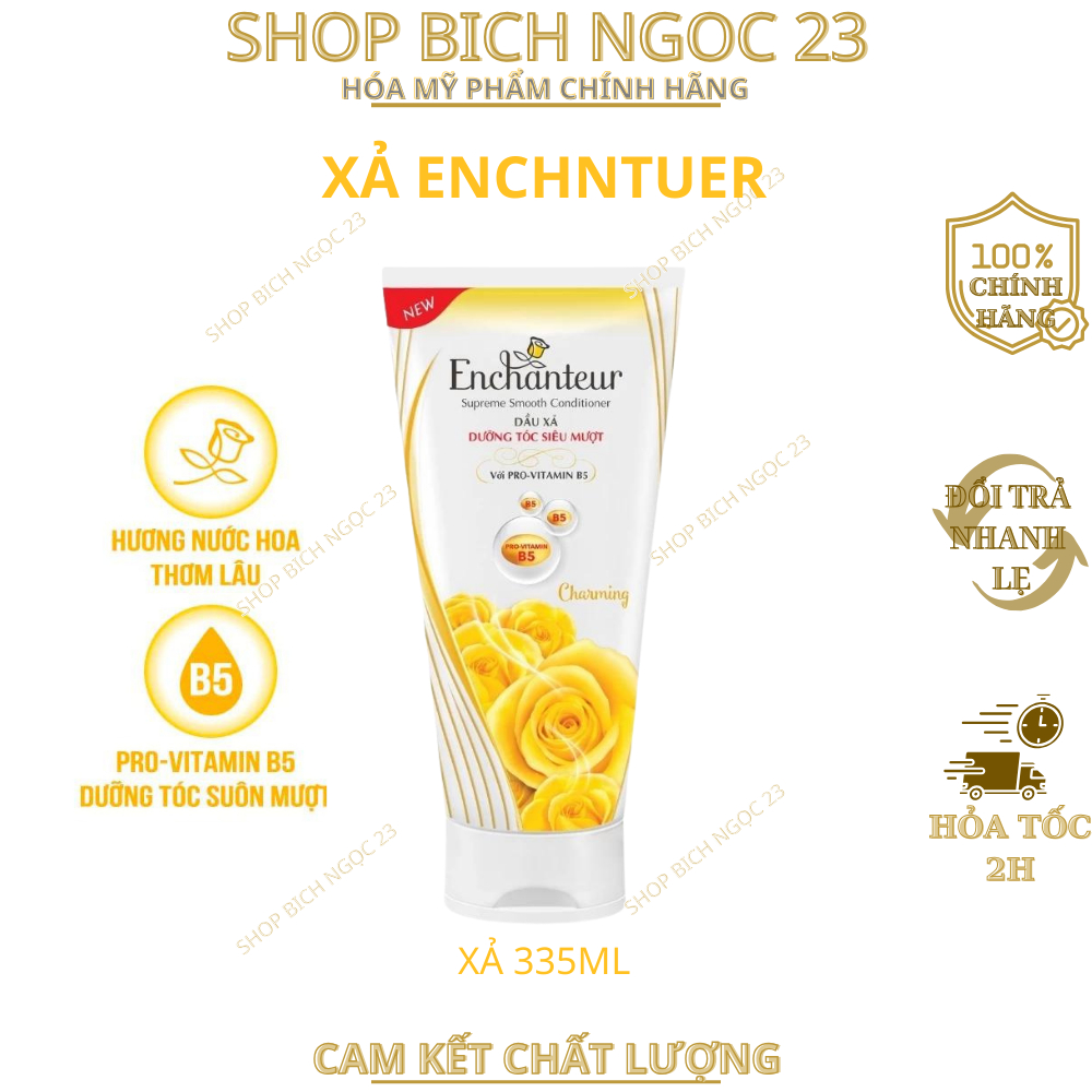 Dầu xả dưỡng tóc Enchanteur Charming/Sensation siêu mềm mượt 170g, 335g