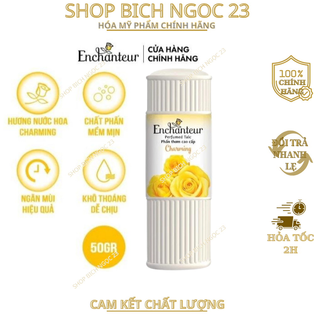 Phấn Thơm Enchanteur Charming 50g Hương Nước Hoa