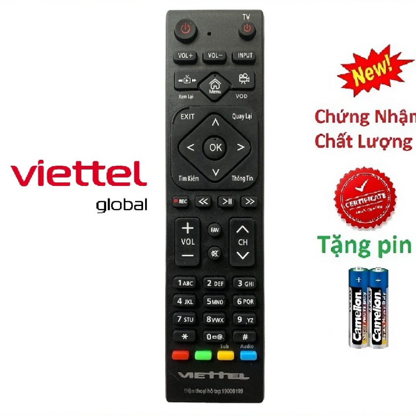Điều khiển đầu box Viettel internet ,Remote điều khiển từ xa đầu truyền hình đầu mạng Viettel