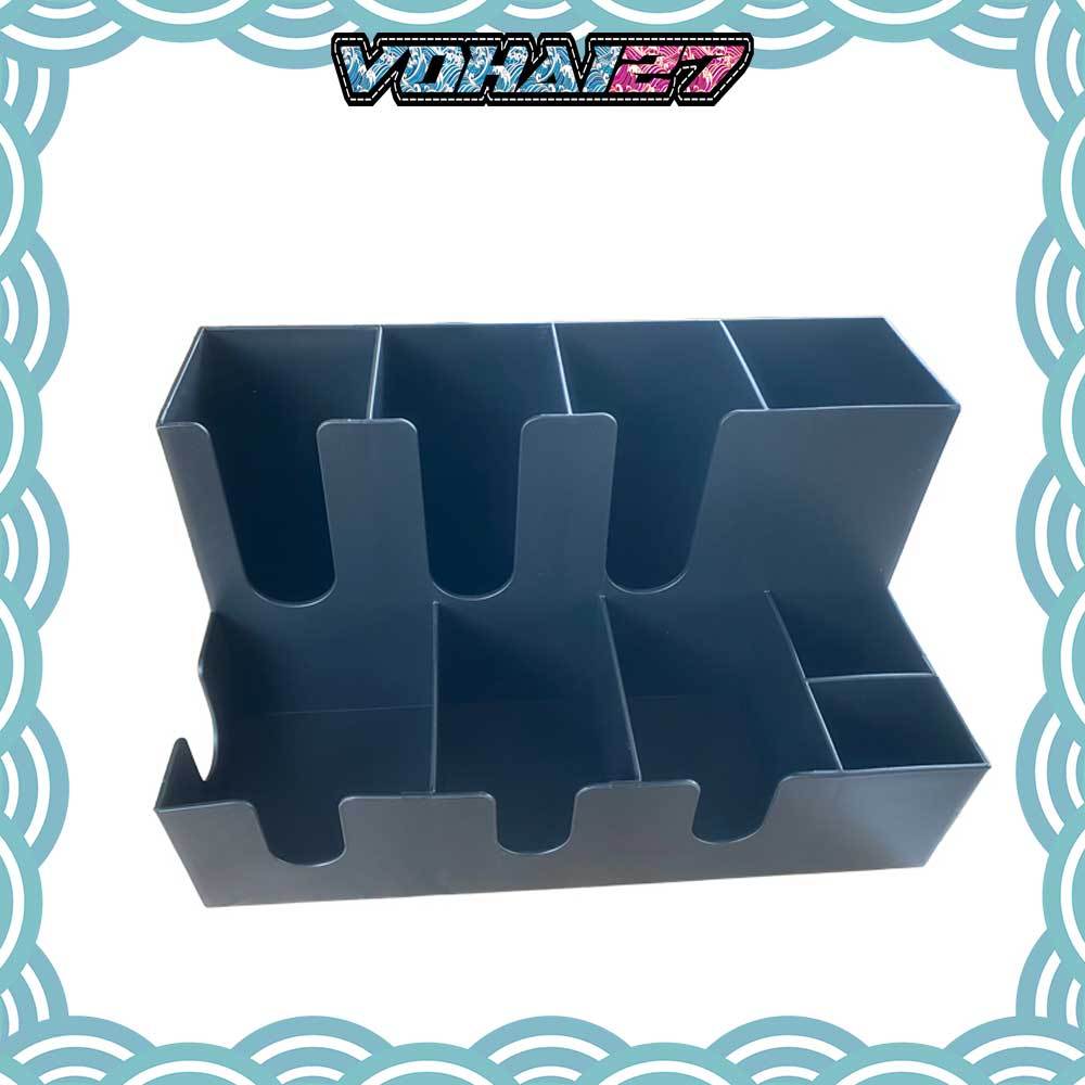Kệ Úp Để Cốc Trà Sữa Nhựa Cao Cấp 9 Ngăn 2 Tầng, nhựa PP, Kệ Úp Ly Nhiều Ngăn