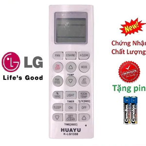 tay điều khiển remote từ xa điều hòa LG đa năng K-LG1358 hàng tốt-kèm pin