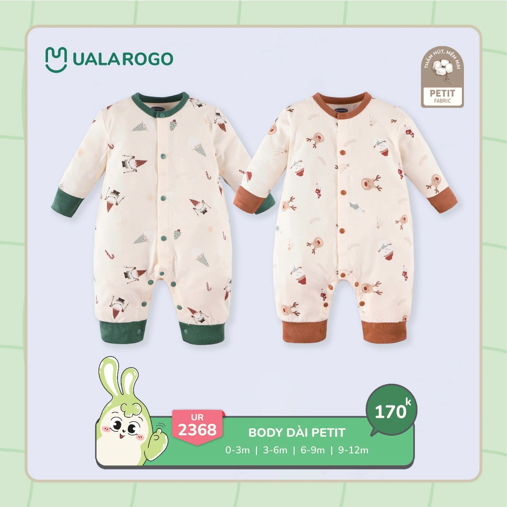 (3-10kg) Bộ Body Dài Tay Uala UR502 UR2111 UR2133 UR2217 UR2338 UR2358 UR2368 UR3543 UR3545 UR3802 UR3819 UR082