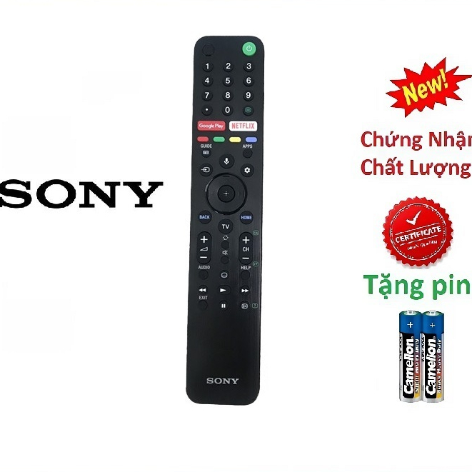 điều khiển remote từ xa tivi sony giọng nói RMF-TX500P hàng mới-kèm pin-tay đầu bấm tivi sony giọng nói RMF-TX500P