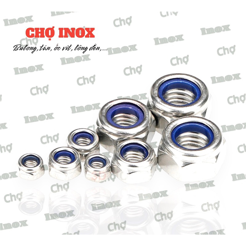 Đai Ốc, Tán Keo INOX 304 M3, M4, M5, M6, M8 M10 loại tốt | Shopee Việt Nam