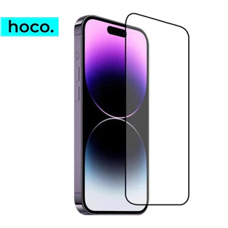 Kính cường lực iphone chính hãng Hoco full viền trong suốt chống bụi bẩn dùng cho ip 16 15 14 13 12 11 xr xsmax x ...